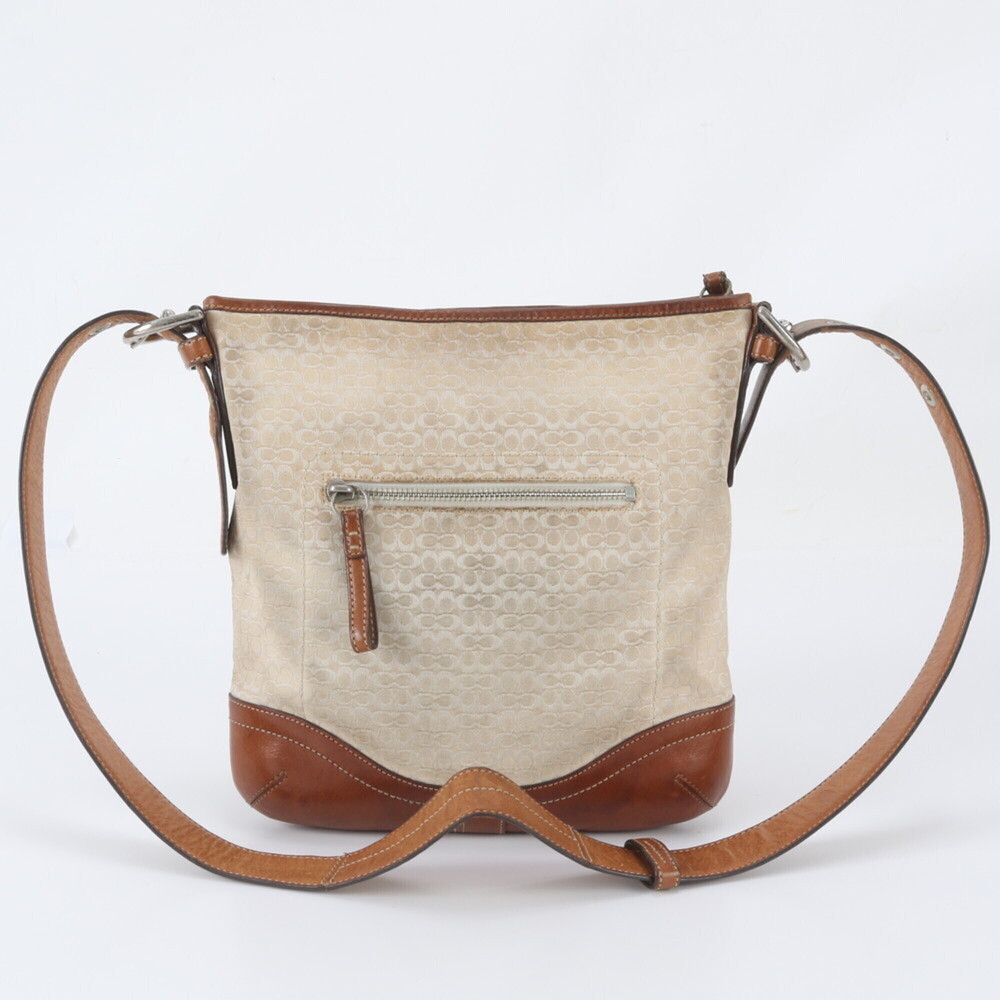 Coach Signature Leather 2-Way Shoulder Bag, Crossbody Handbag, Tote Bag for W...